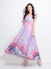 Spring Retro Flower Long Dress