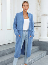 Large Size Pocket Tassel Coat Sweater