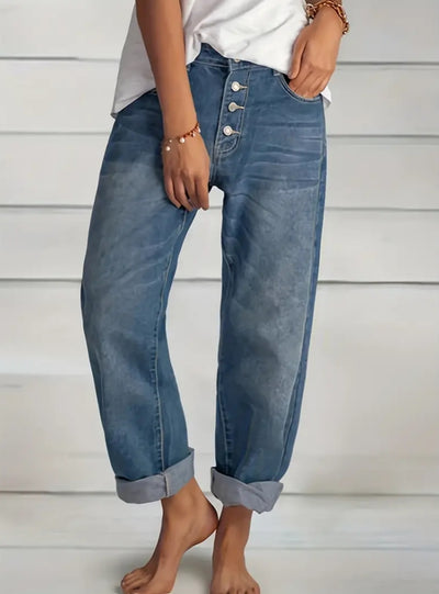 Loose Casual Slim Jeans Straight Pants