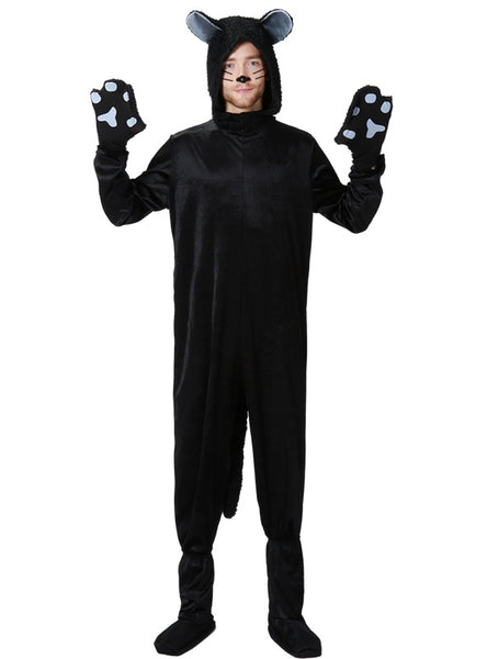 Halloween Black Cat Jumpsuit Animal Play Costume