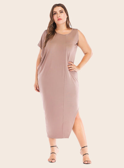 Irregular Elastic Temperament Long Dress