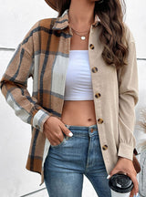 Long Sleeve Color Matching Jacket