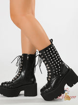 Thick Heels and Thick Soles Jockey Boots