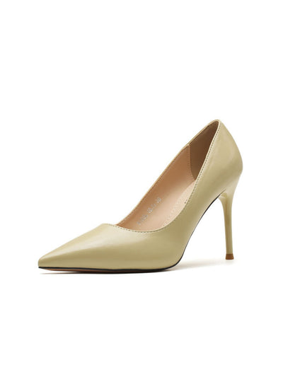 Fine-heeled Pointed Smooth High Heels