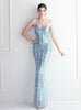 Mermaid Sequins Spaghetti Straps Prom Dress