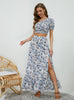 Two-piece Print Fashion Dress Suit