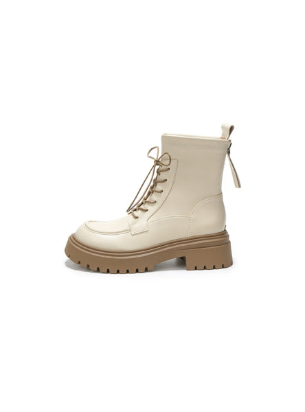 Retro Platform-raised Martin Boots