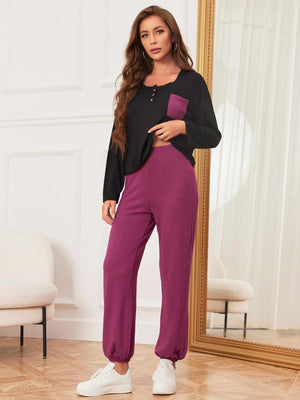 Women's Casual Long-sleeved Pajamas Suit