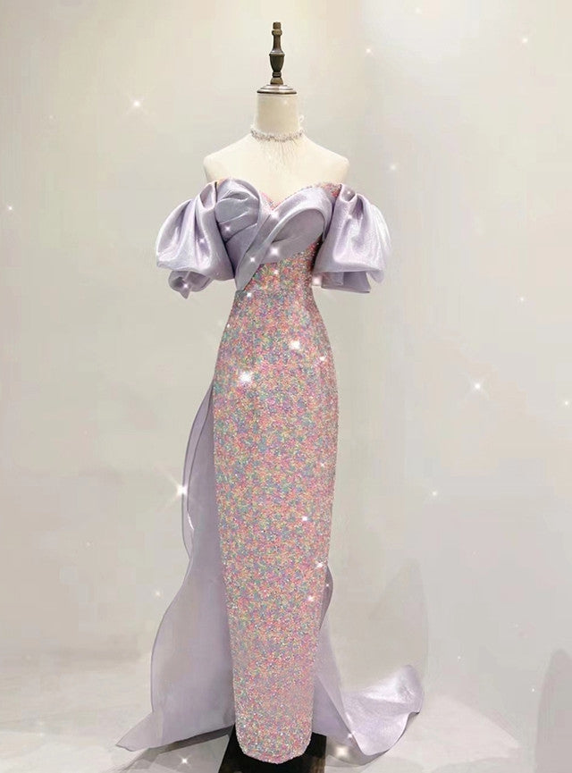 Colorful Sequins Mermaid Prom Dress