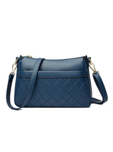 Soft Leather Rhombic Shoulder Crossbody Bag