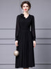 Black V-neck Mother Of The Bride Dress