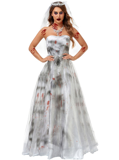 Bloody Ghost Bride Halloween Costume