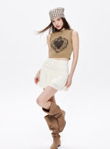 Retro Printed Vest Top