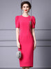 Hot Pink Beading Mother Of The Bride Dress