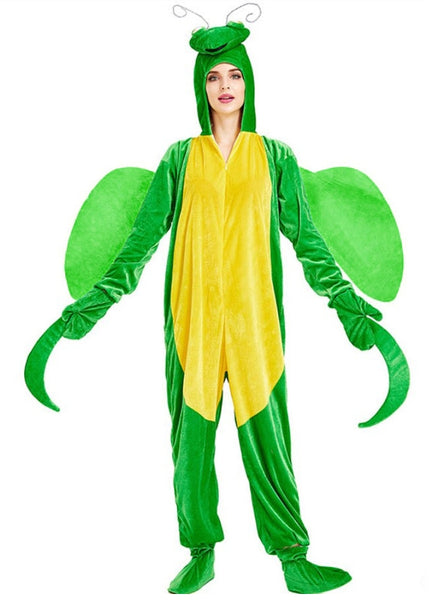 Animal Flannel Green Mantis Pajamas