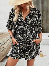 CasualTwo-piece Printed Holiday Style Suit