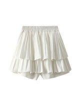 High Waist Fluffy Pleated Cake Skirt