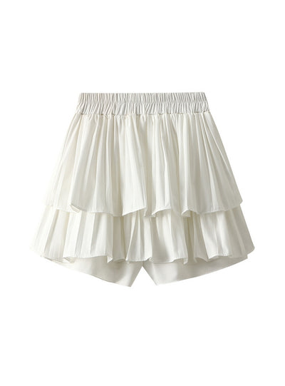 High Waist Fluffy Pleated Cake Skirt