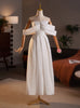 Strapless Ankle Length Pleats Wedding Dress