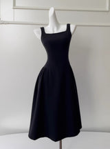 Slim Mid-length Sling Waist Dress