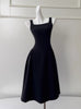 Slim Mid-length Sling Waist Dress