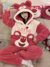 Thick Flannel Cartoon Home Service Suit