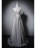 White Satin Lace Halter Wedding Dress