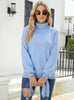 Long Sleeve Knit Loose Pullover Turtle Neck Sweater