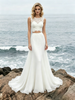 White Two Piece Lace Wedding Dress