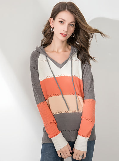 Hooded Long Sleeve Autumn and Winter Sweater