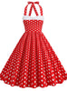 Polk Stitching Hepburn Retro Dress