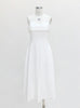 White Sling Slim-fit Long Dress