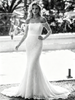 White Mermaid Lace Long Sleeve Wedding Dress
