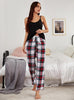 Sexy Sling Plaid Pajamas Suit