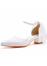 4 cm Pointed Thick Heel Sandals