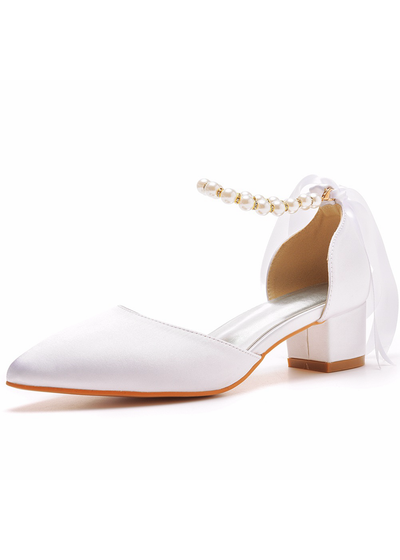 4 cm Pointed Thick Heel Sandals