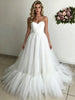 White Tulle Strapless Wedding Dress