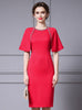 Red Beading Mother Of The Bride Dress