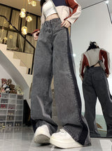 Loose Straight High-waisted Jeans