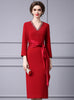 Short Sleeve Beading Mother Of The Bride Dress
