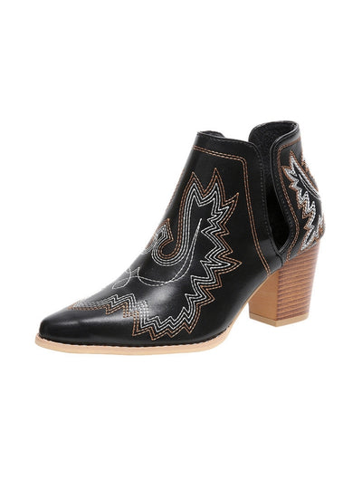 Round-headed Chelsea Thick Heels Martin Boots