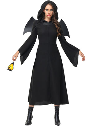 Halloween Zombie Witch Wings Black Angel Cosplay