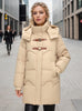 Horn Buckle Thickened Winter Cotton-padded Coat