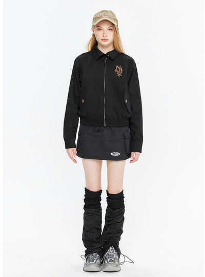 Lapel Baseball Uniform Casual Jacket