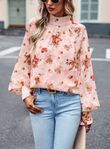 Women Printed Long-sleeved Shirt