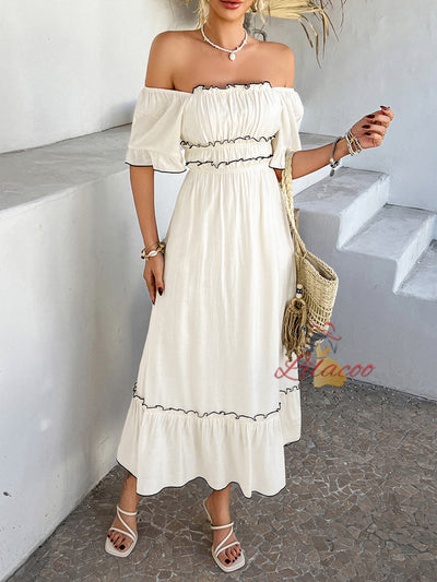 Bohemian Casual Short-sleeved Dress