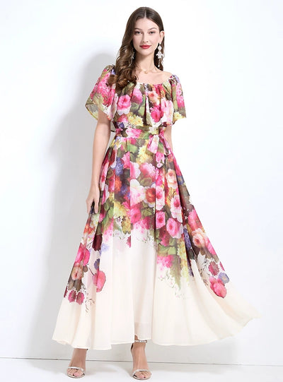 Women Printed Seaside Holiday Dress