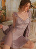 Ice Silk Suspender Nightdress Suit