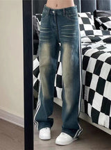 Retro Slim High Waist Loose Pants