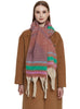 Jacquard Coarse Fringed Scarf